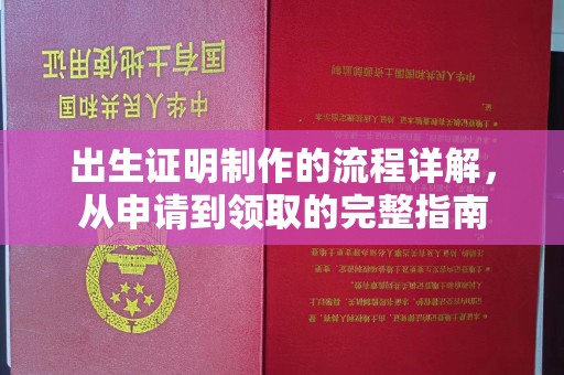 谢家集出生证明制作的流程详解，从申请到领取的完整指南